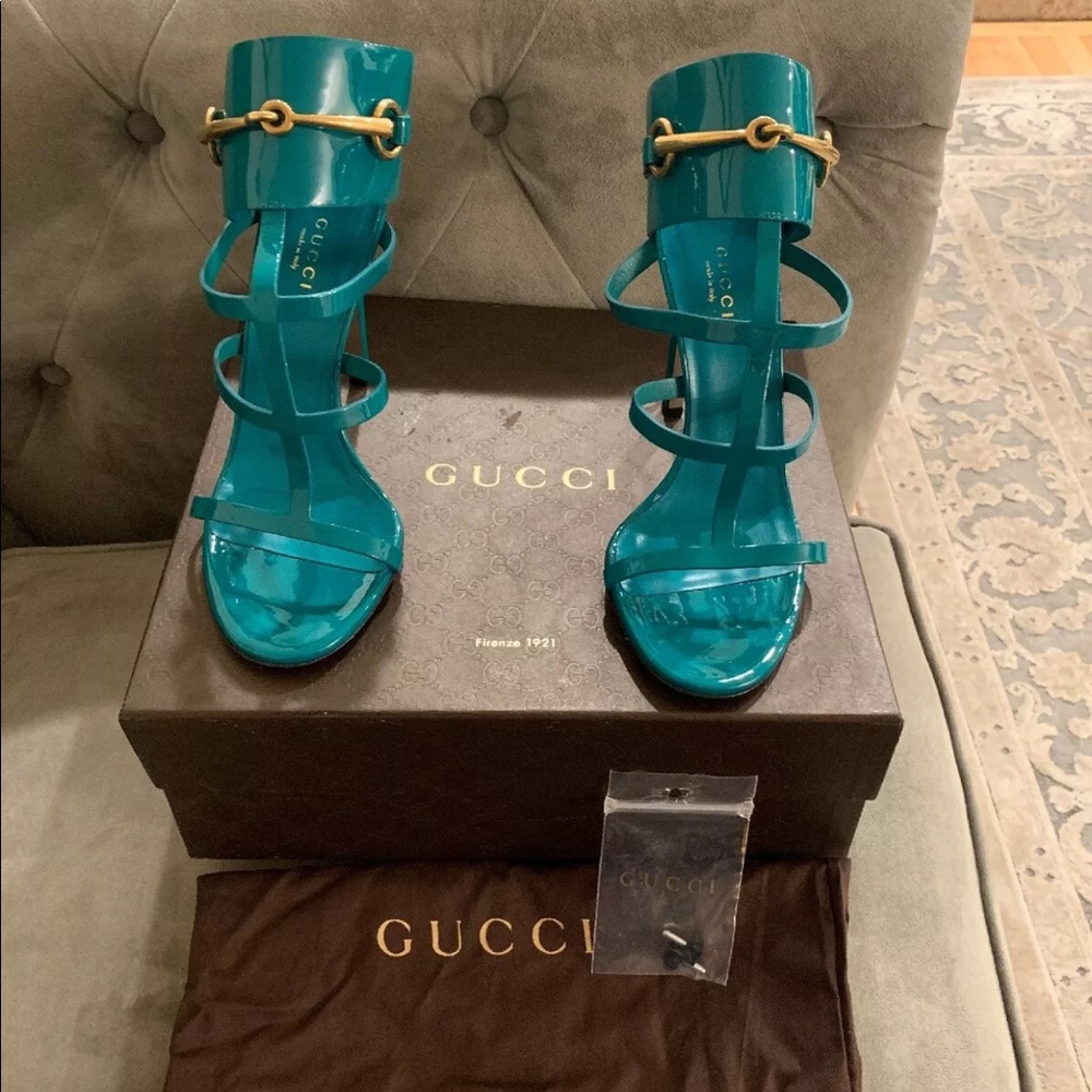 Gucci Ursula Springwater Sandal (green)